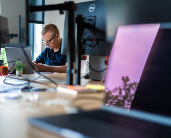 Developer working on web platforms